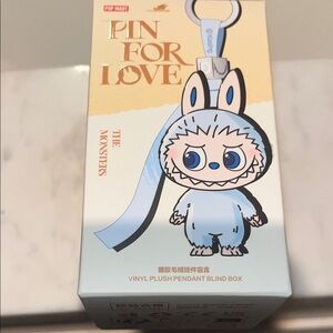 Pop Mart Pin For Love Monster Vinyl Plush Pendant Brand NEW In Sealed Box
